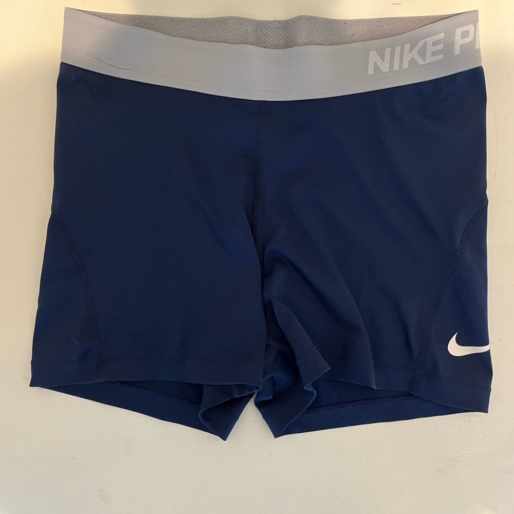 Navy Nike Pro shorts